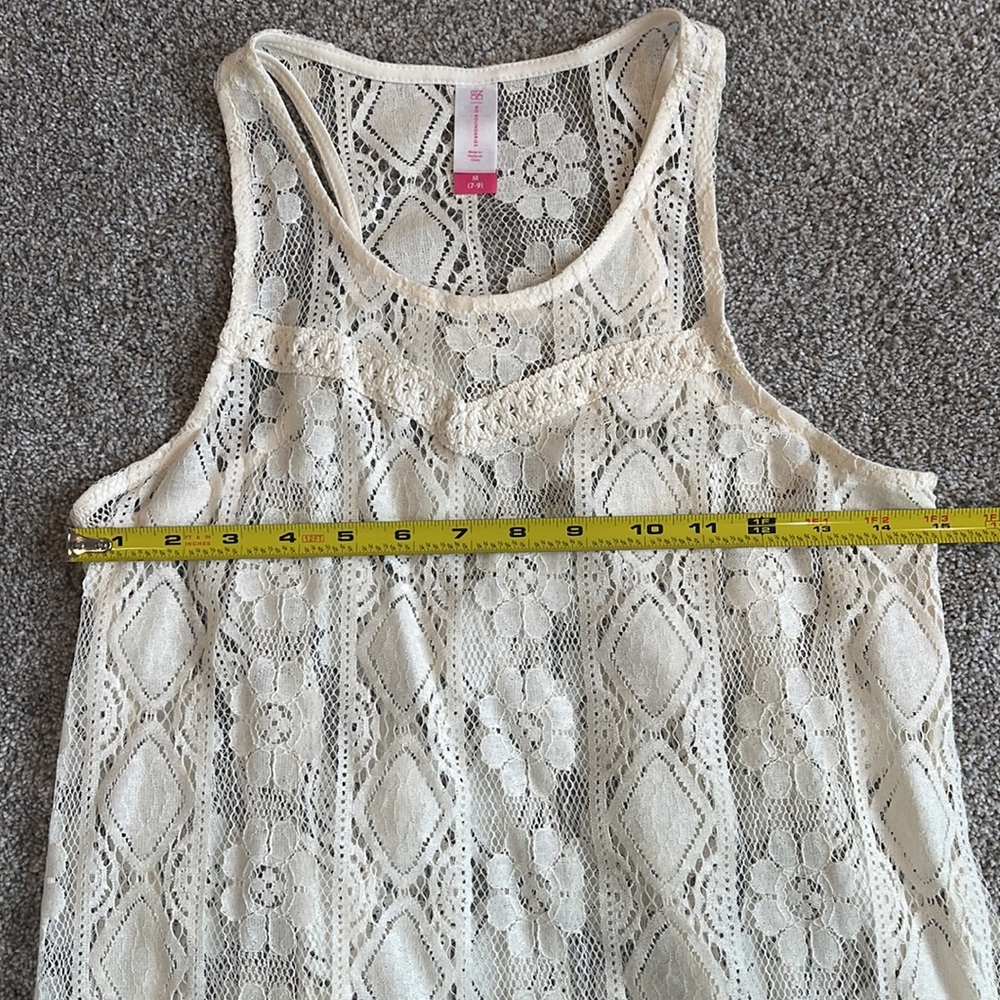 Lace Racerback Tank Top - Picture 6 of 7